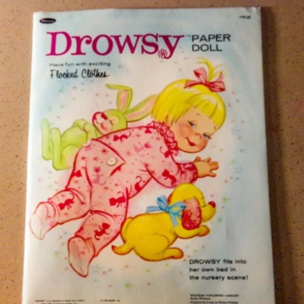 Drowsy Paper Doll Whitmans Vintage
